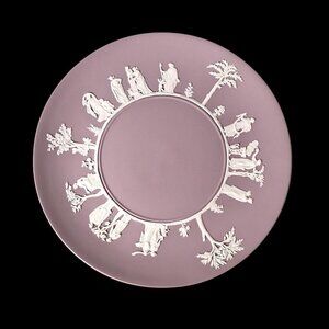 Wedgwood Jasperware Lilac Cake Plate 9.5" Great Condition!